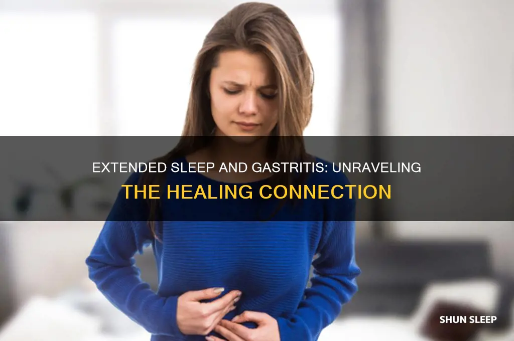 does extended sleep help gastritus
