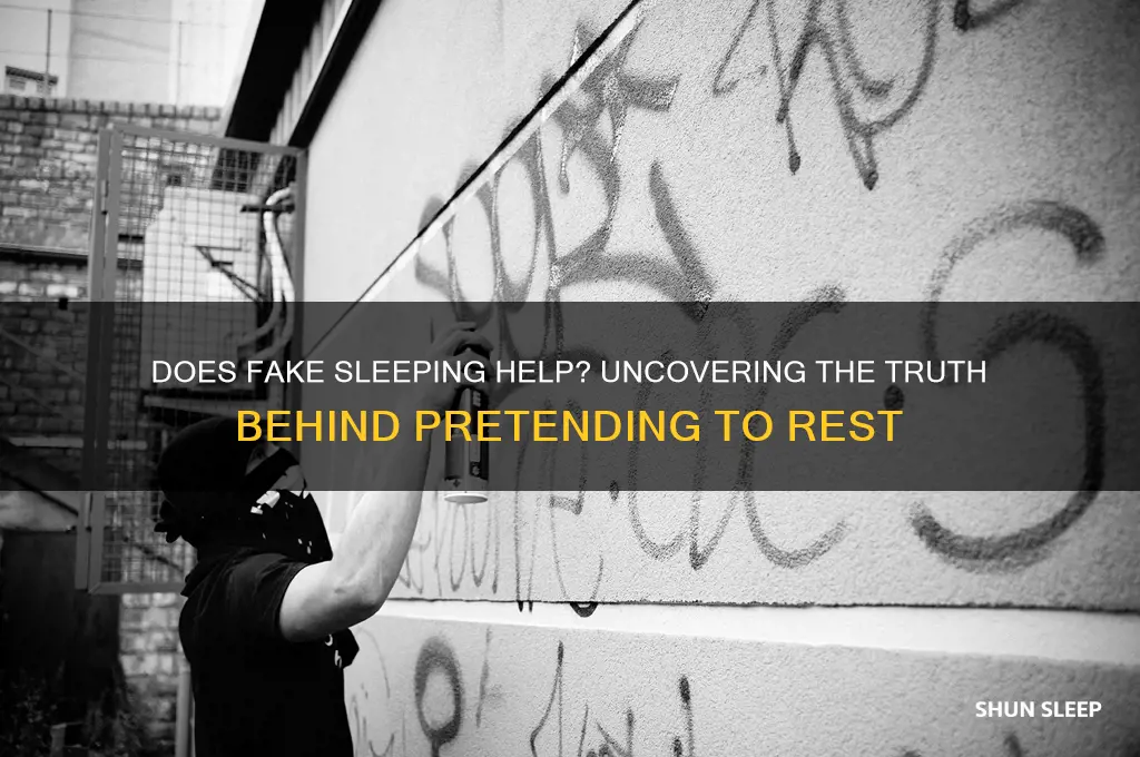 does fake sleeping help