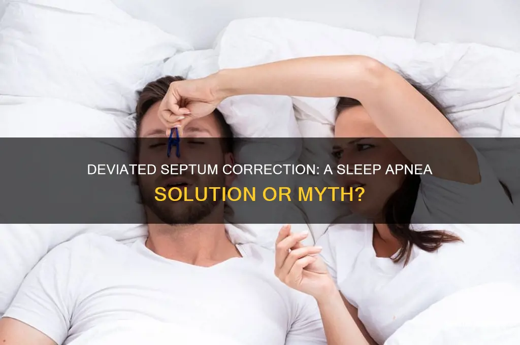 does fixing deviated septum help sleep apnea