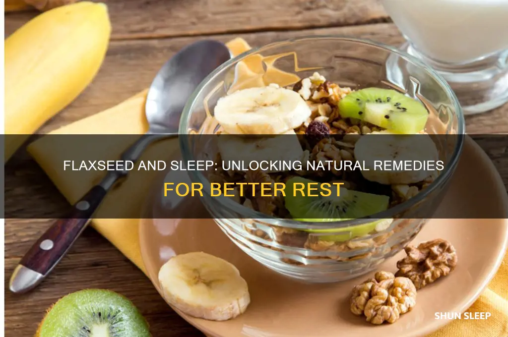 does flaxseed help with sleep