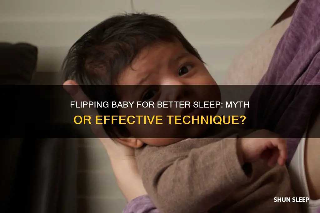 does flipping baby help them sleep