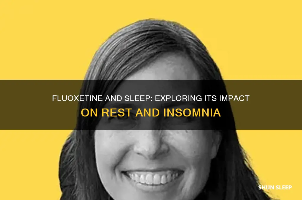 does fluoxetine help sleep