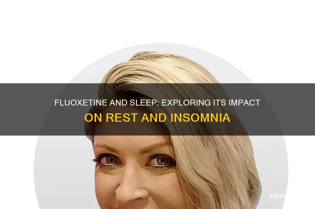 does fluoxetine help with sleep