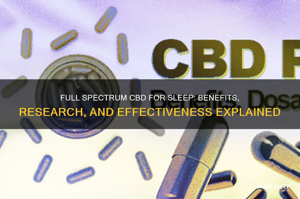 does full spectrum cbd help with sleep
