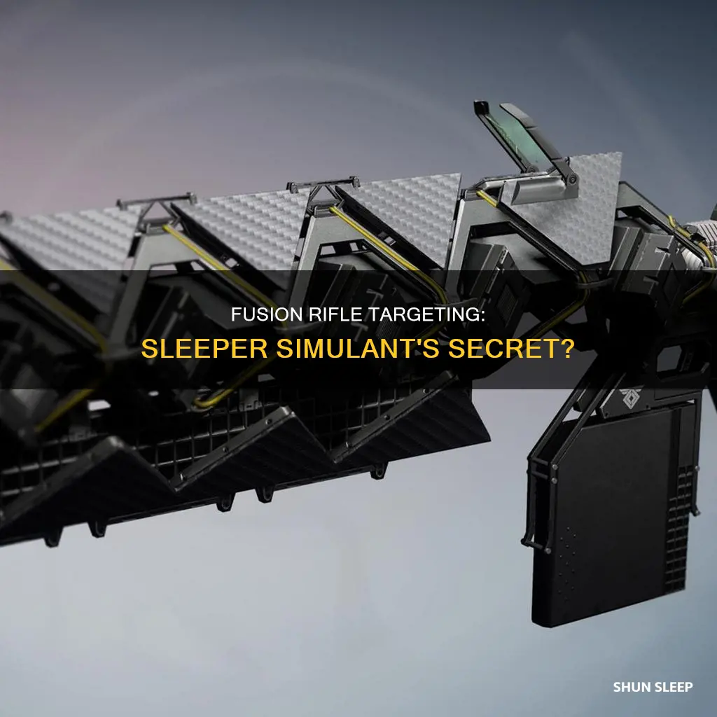 does fusion rifle targeting work on sleeper simulant