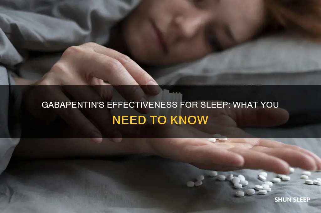does gabapentin work for sleep