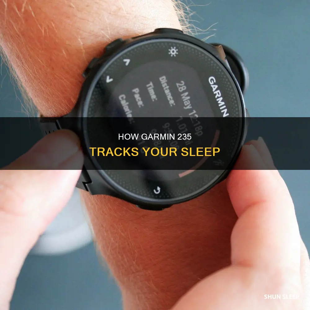 does garmin 235 track rem sleep