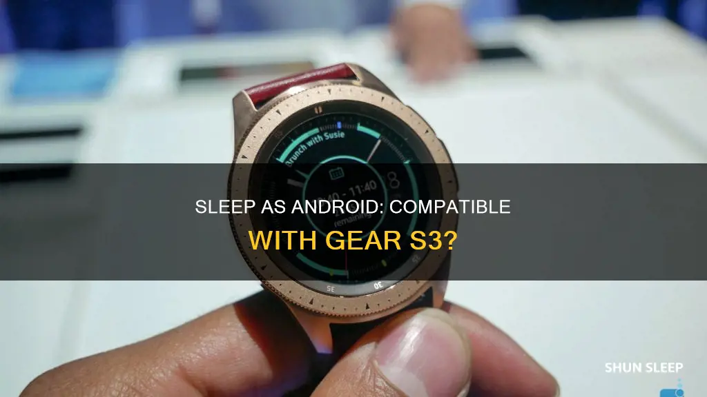 does gear s3 work with sleep as android