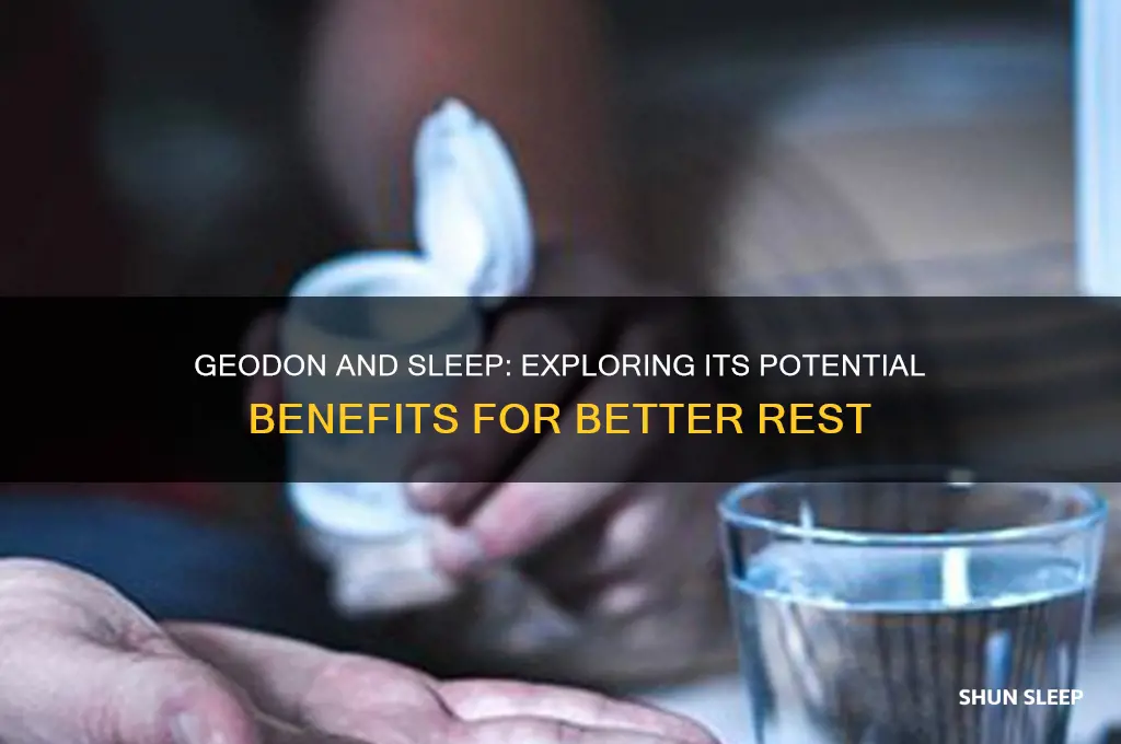 does geodon help with sleep