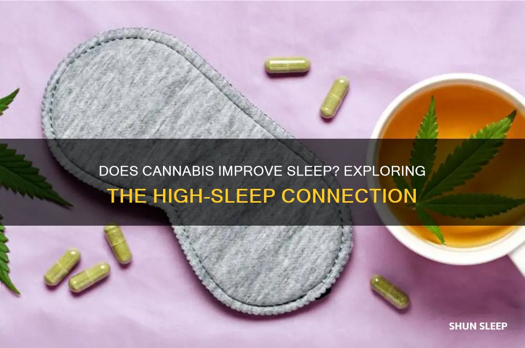 does getting high help sleep