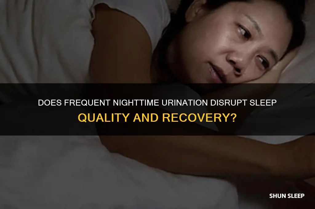 does getting up to pee disrupt sleep