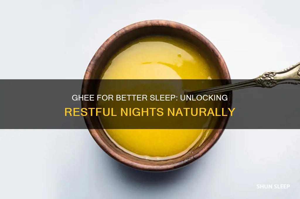 does ghee help you sleep