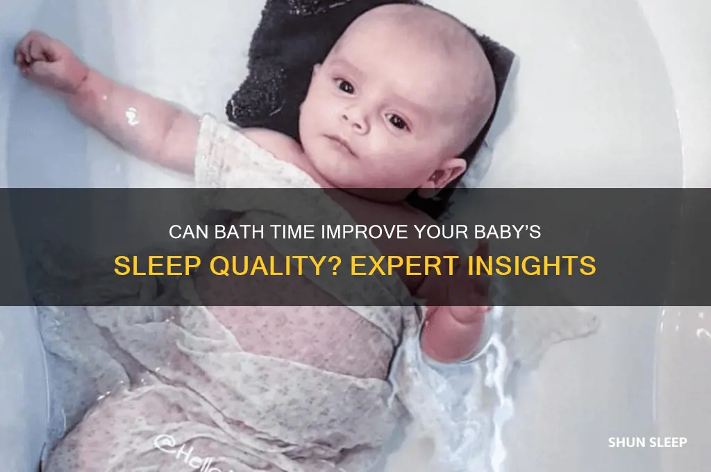does giving a baby a bath help them sleep