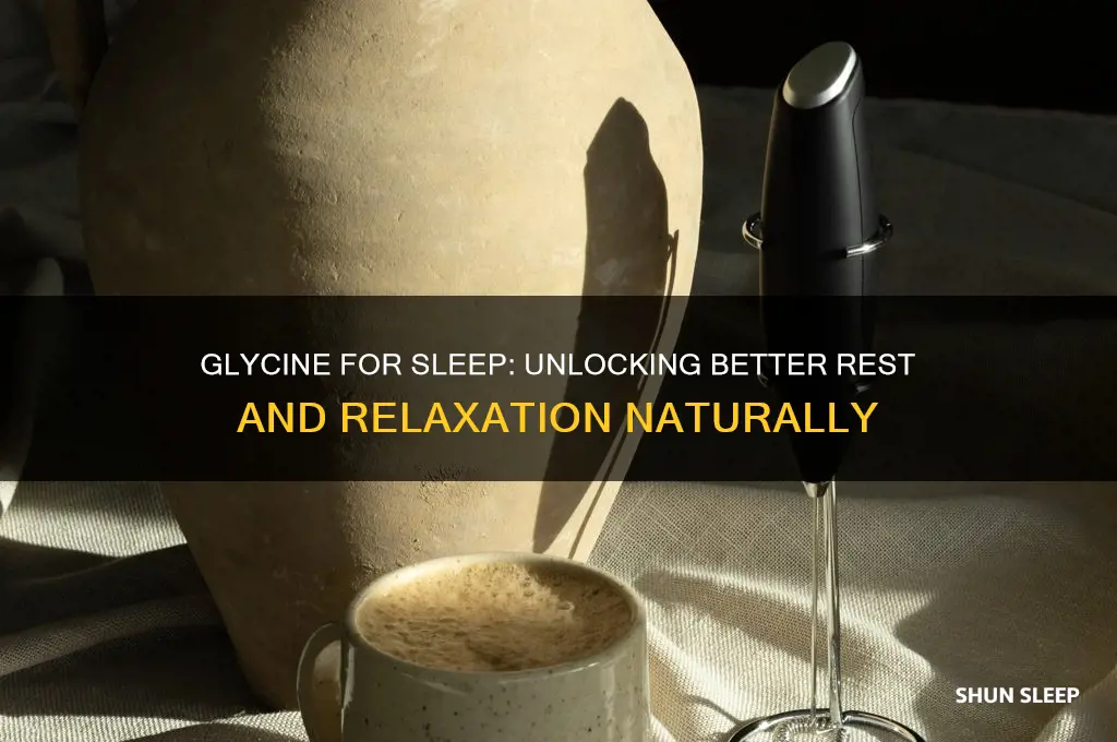 does glycine help you sleep