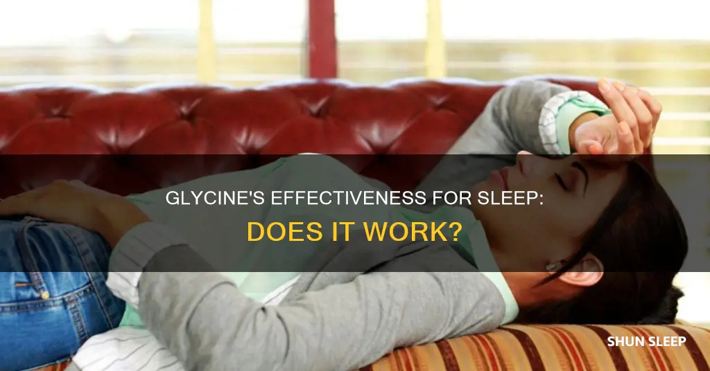 does glycine work for sleep