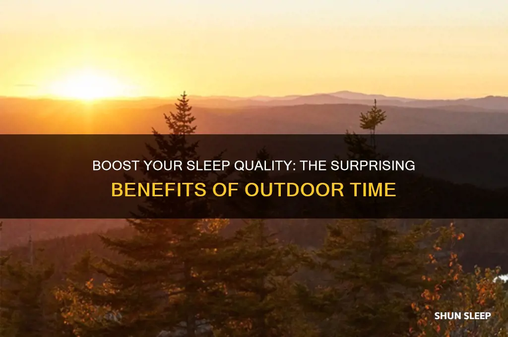 does going outside help sleep