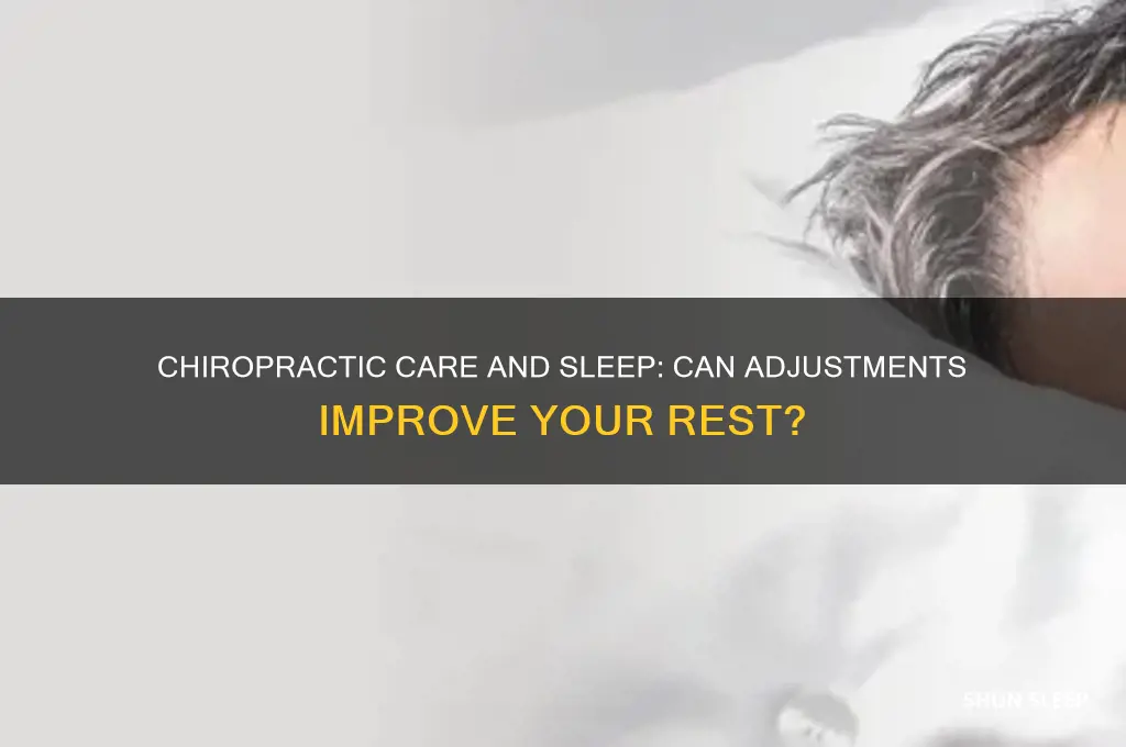 does going to a chiropractor help with sleep