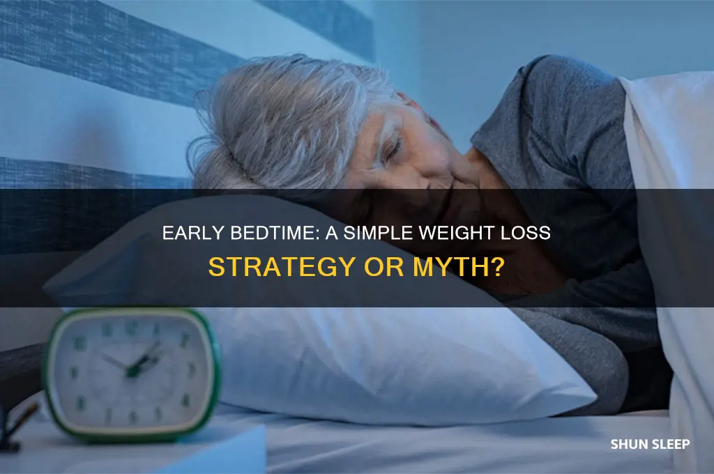 does going to sleep early help lose weight