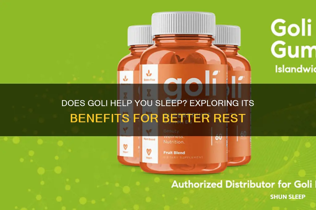 does goli help you sleep