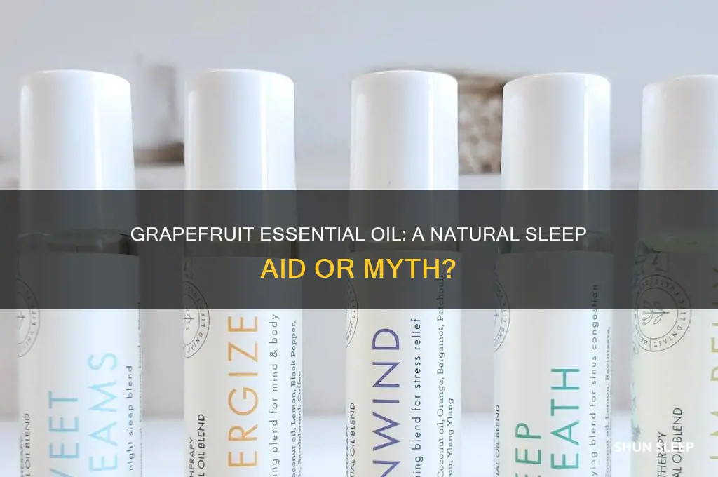 does grapefruit essential oil help with sleep