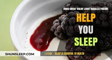 Can Great Value Light Vanilla Yogurt Improve Your Sleep Quality?