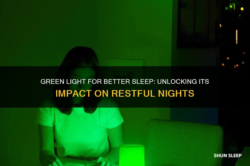 does green light help you sleep