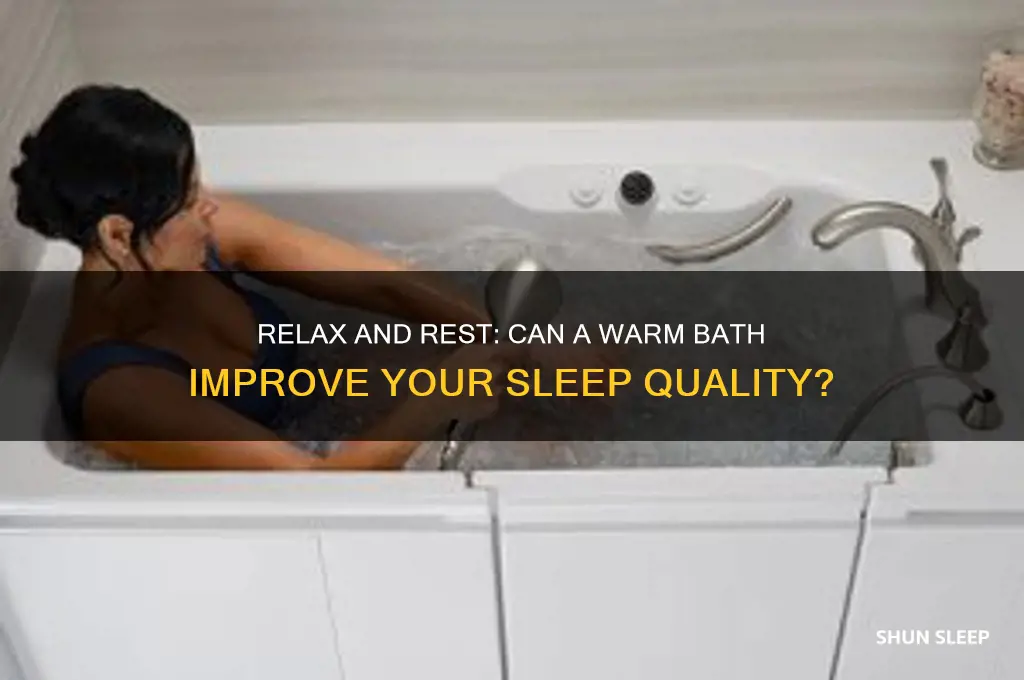 does having a bath help you sleep