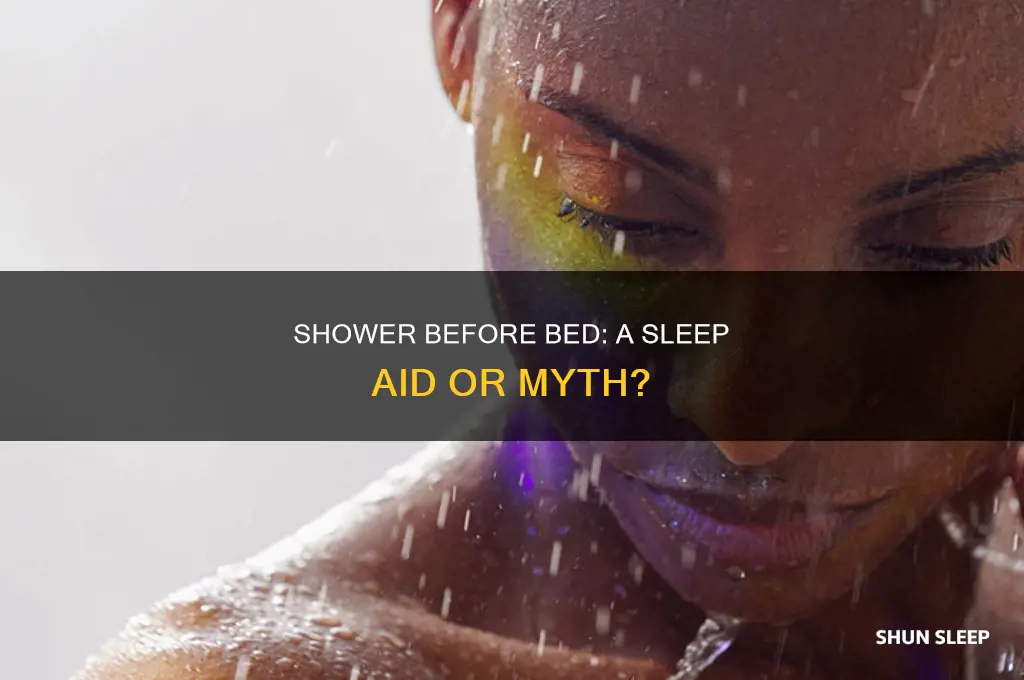 does having a shower before bed help you sleep