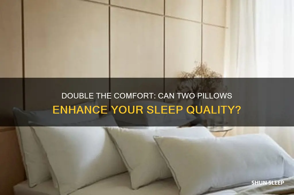 does having two pillows help sleep