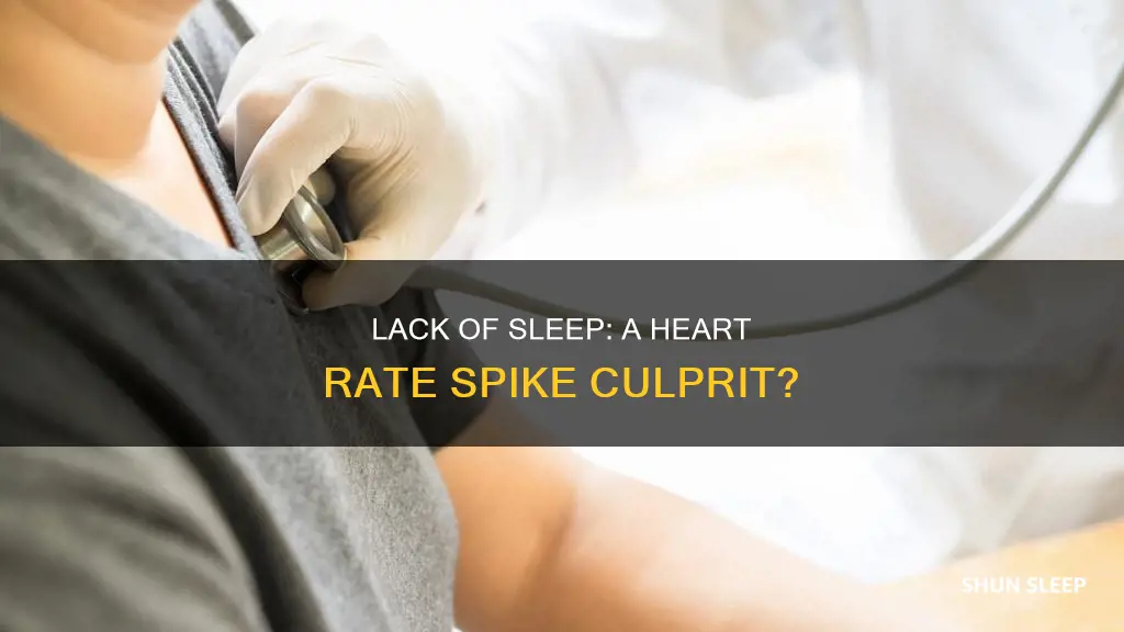 does heart rate increase without sleep