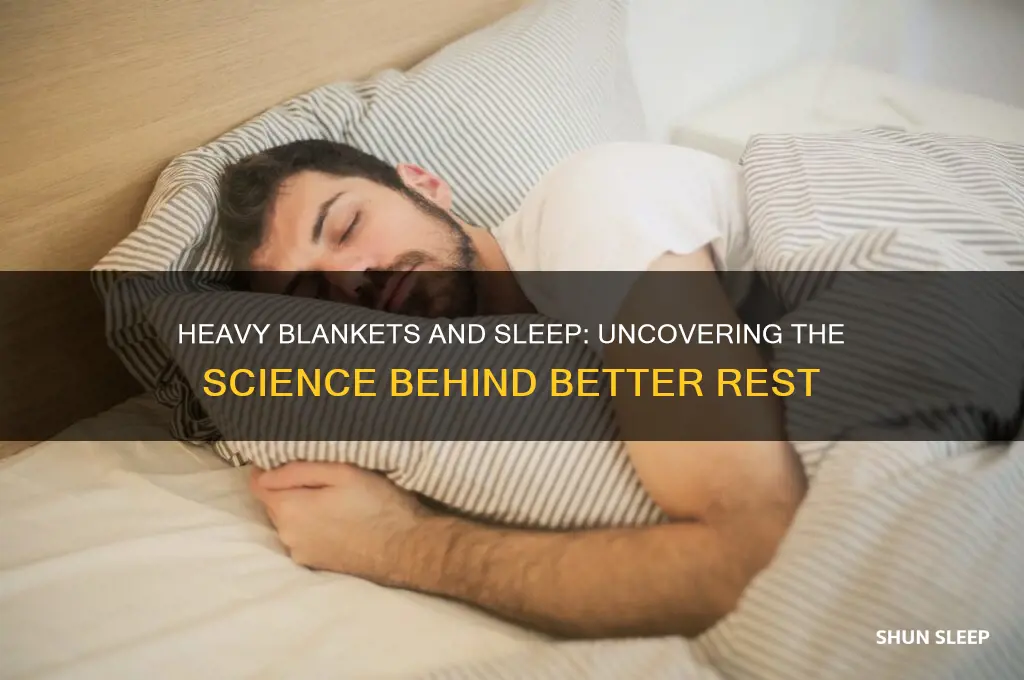 does heavy blanker help with sleep