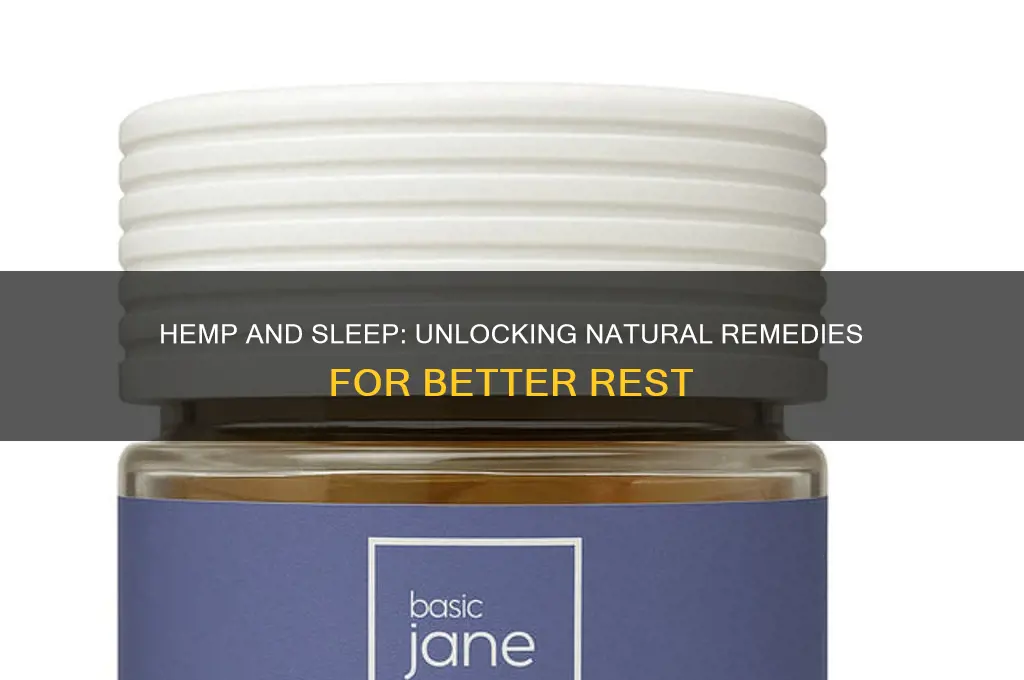 does hemp help you sleep