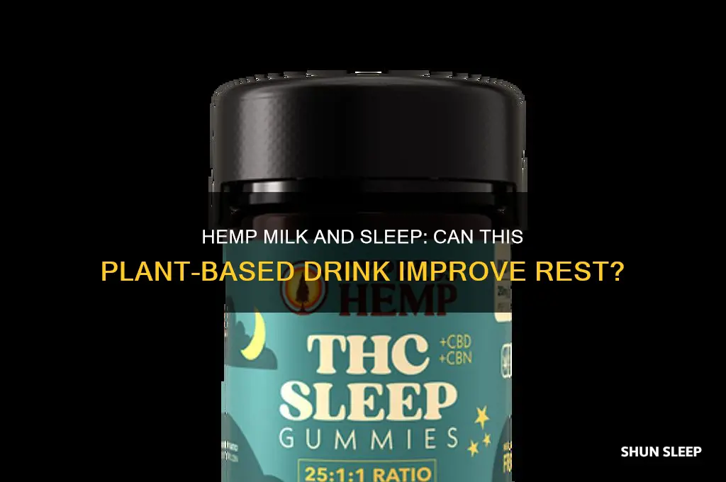 does hemp milk help you sleep