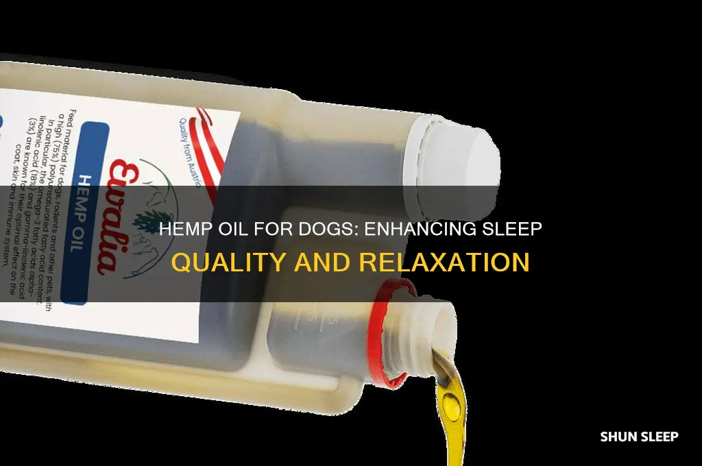 does hemp oil help dogs with sleeping