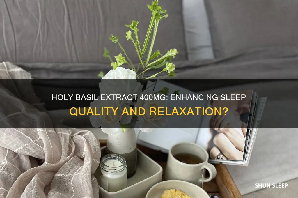 does holy basil extract 400 mg help with sleep
