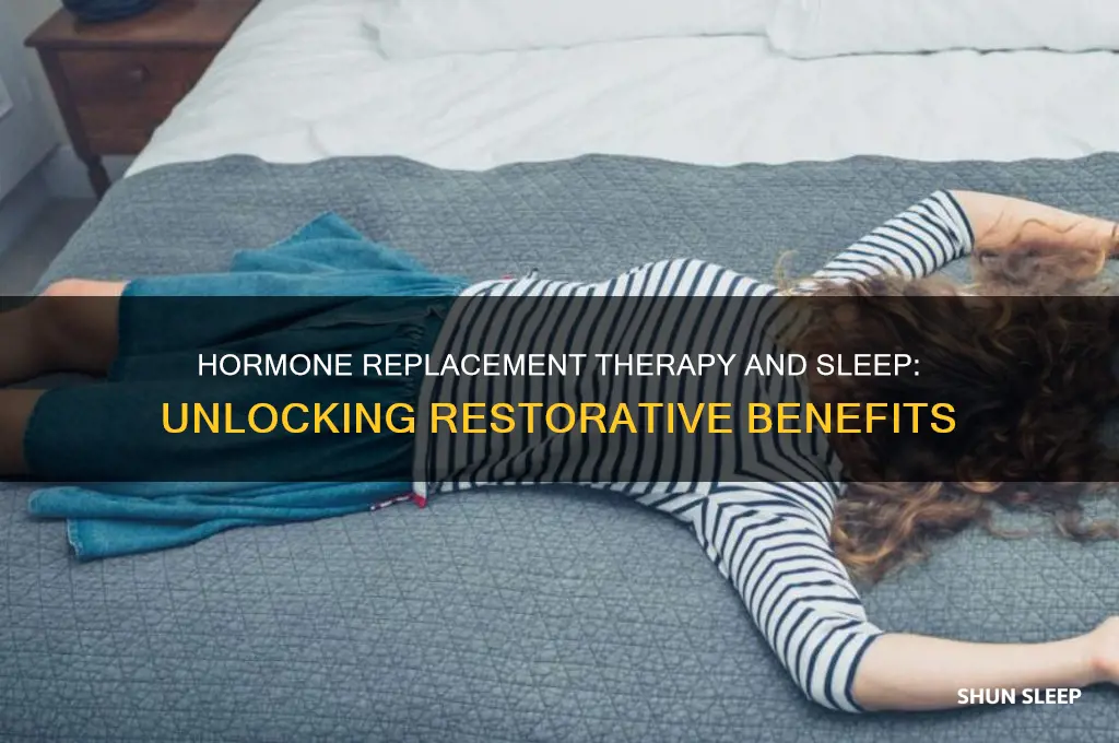 does hormone replacement therapy help with sleep
