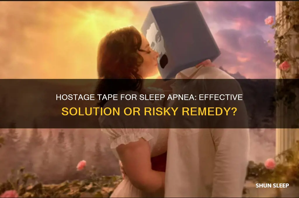 does hostage tape help sleep apnea