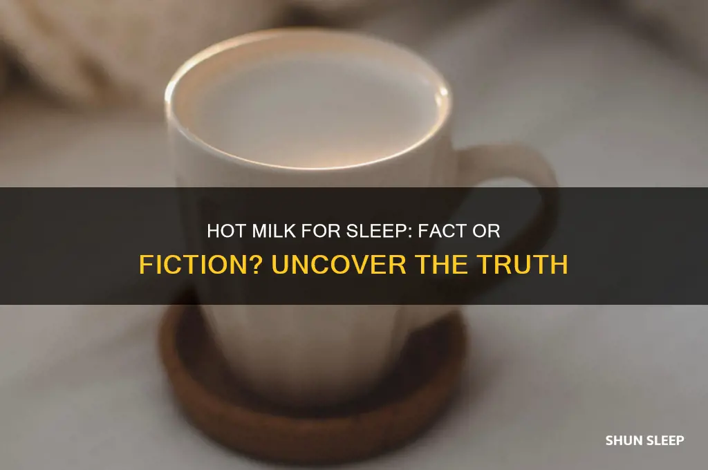 does hot milk help you go to sleep