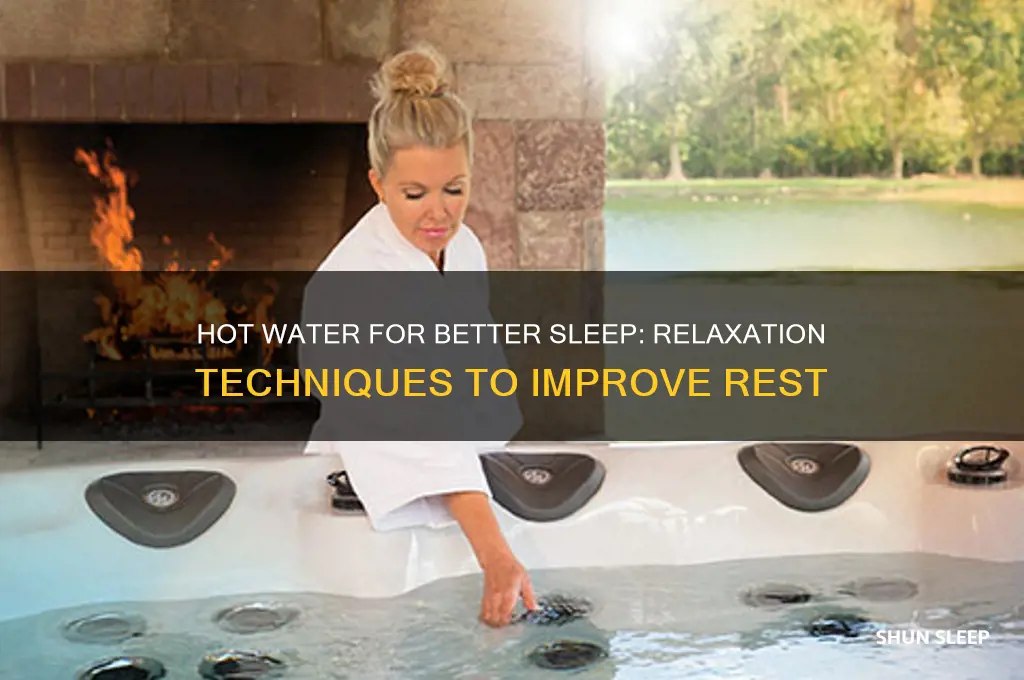 does hot water help sleep