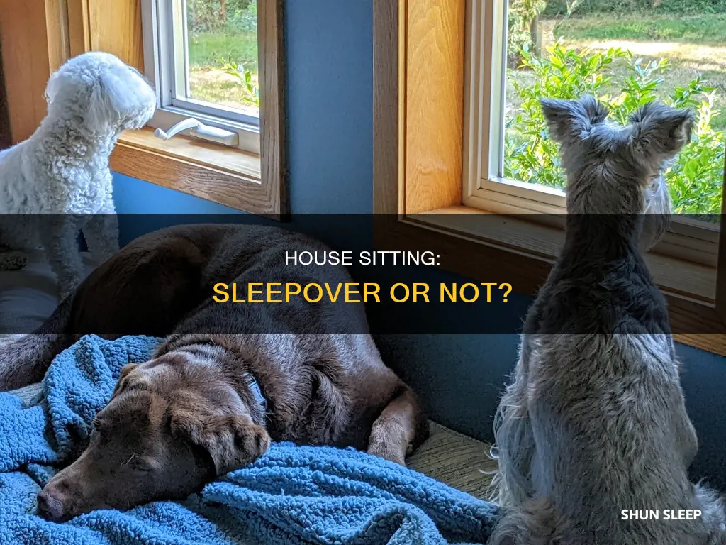 does house sitting mean sleeping over