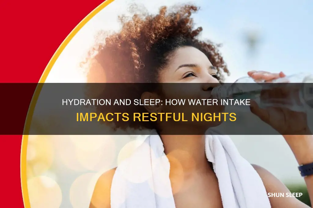 does hydration help sleep