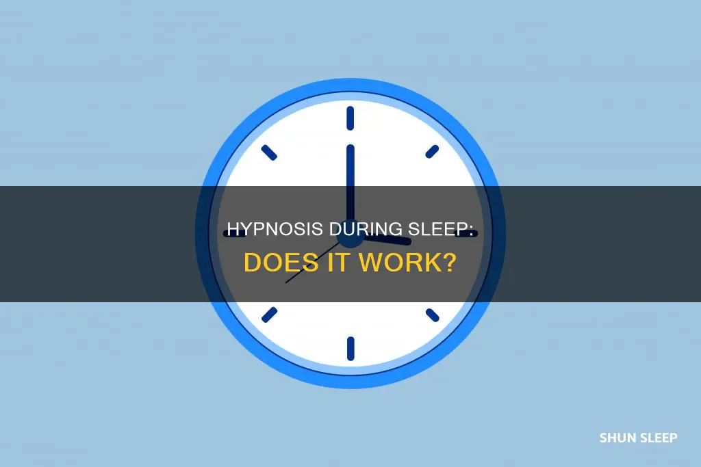 does hyponosis while sleeping work