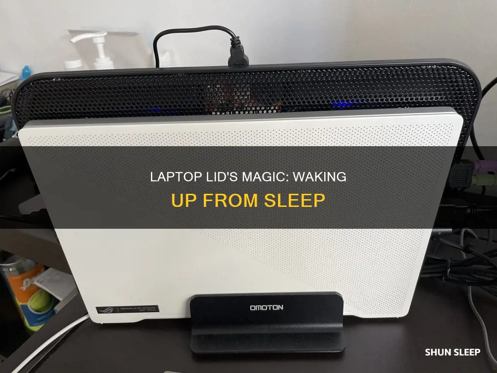 does ioening the laptop lid wake from sleep