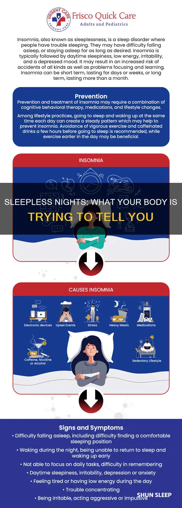 does it mean anything when you can t sleep
