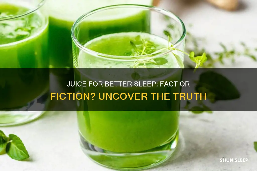 does juice help you sleep