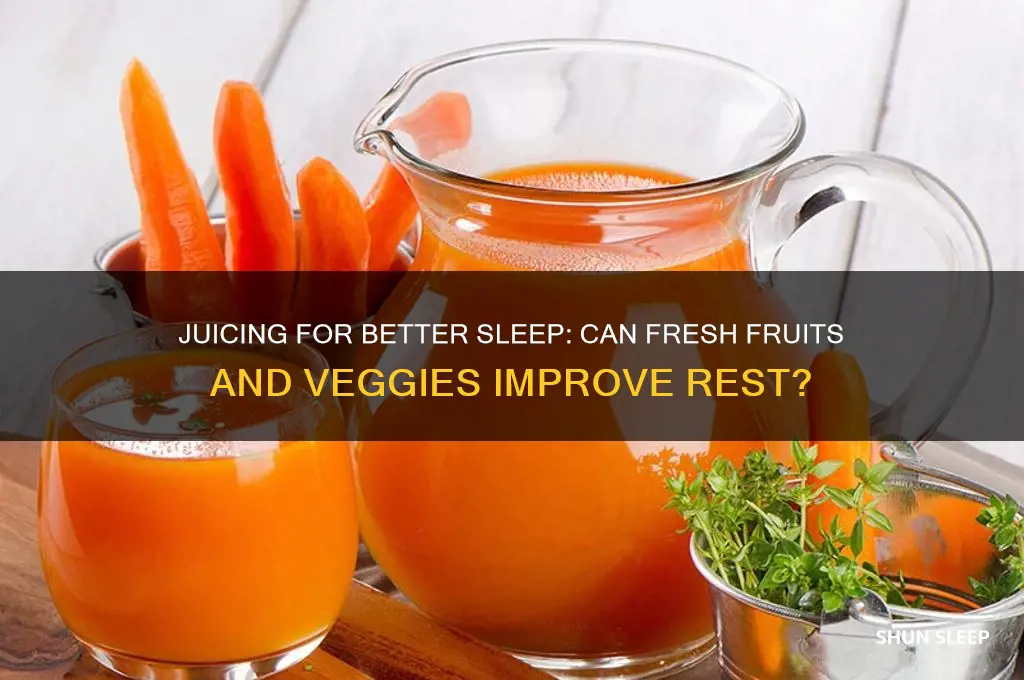 does juicing help you sleep better