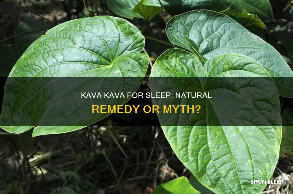 does kava kava help you sleep