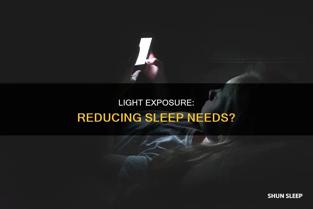 does keeping lights on reduce sleep need