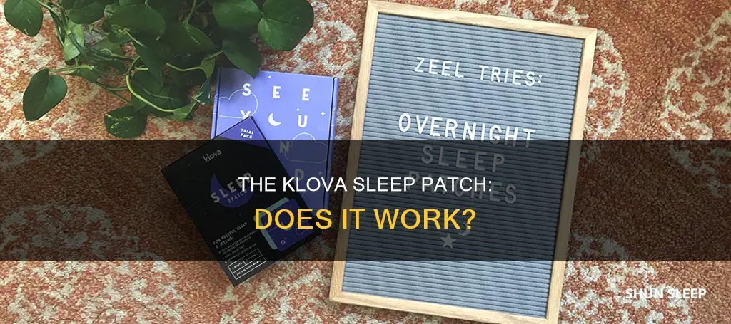 does klova sleep patch work