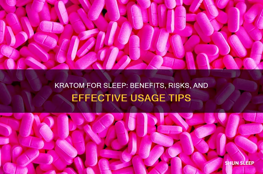 does kratom help u sleep